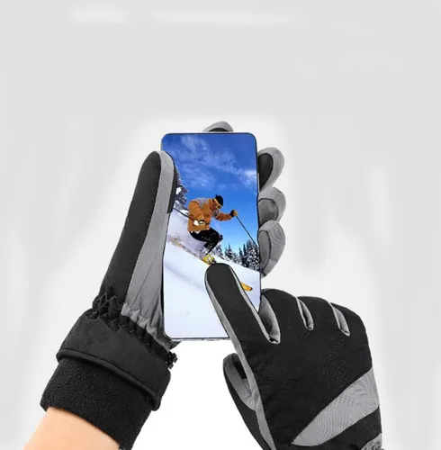 Miniatura 2 de IPENNY Guantes de esquí de invierno para mujer y hombre, guantes cálidos para pantalla táctil, guantes de clima frío, impermeables, resistentes al