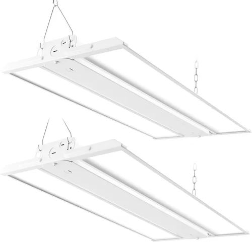 Miniatura 10 de hykolity Luz lineal LED de 2 pies y 150 W, 20250 lm, 135LM/W, 120-277V, 0-10V Dim, 5000K, lámpara colgante para talleres de almacén, ETL