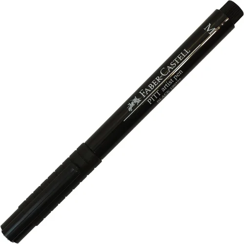 Faber-Castell Art & Graphic Pitt Artist Pen Metallic 1.5 India Ink Pen, negro, bolígrafo de un solo pitt, para arte, manualidades, dibujo, bocetos,