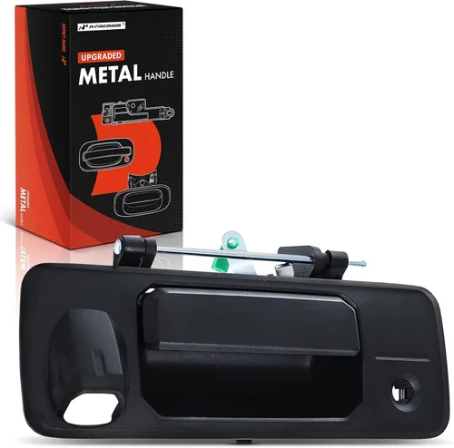 Miniatura 9 de A-Premium - Manija de portón trasero de metal mejorada - Compatible con Toyota Tacoma 2016-2023, Tundra 2014-2021 - Manija cromada con orificio