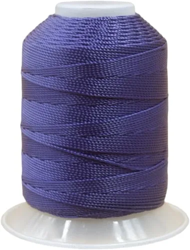 Miniatura 10 de Cuerda de seda torcida de poliéster de 0.039 in, 240 yardas, hilo de 3 capas para manualidades, macramé, colgantes, joyas, pulseras de la amistad