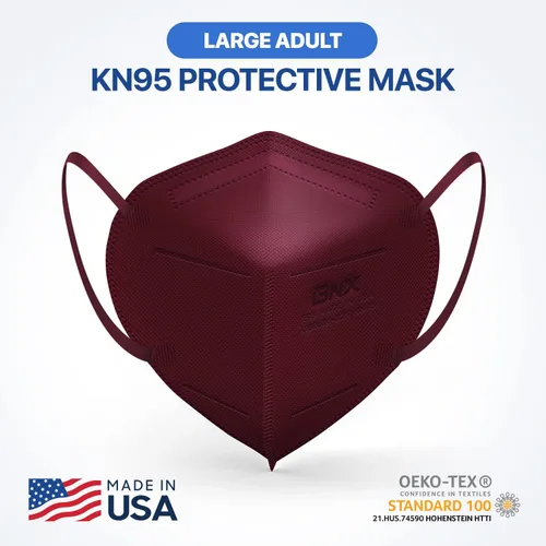 Miniatura 5 de AccuMed BNX KN95 Face Masks Made in USA (Adult Large, Adult Medium, Kids Small) (Earloop) (Model: E95/E95M/E95S)