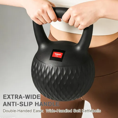 Miniatura 4 de YIGUO Soft Kettlebell, Kettlebells Cushioned Impact-Resistant Base and Anti-Slip Grip, Strength Training Kettle Bell for Women and Men, Home Workout