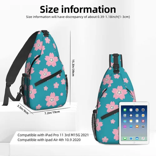 Miniatura 2 de NiuKom Mochila cruzada para el pecho, bolsa cruzada para el hombro, gimnasio, ciclismo, viajes, senderismo, para mujeres y hombres, Primavera