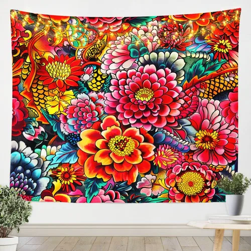 Miniatura 22 de Tapiz de juegos para niños pequeños de 51 x 59 pulgadas, tapices de decoración de sala de juegos para adolescentes, consola de juegos para niños