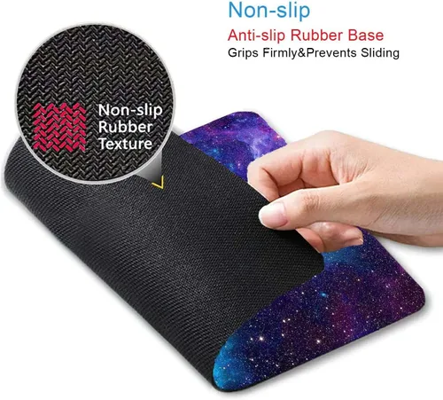 Miniatura 3 de Alfombrilla de mouse para videojuegos, Galaxy Stars, alfombrilla cuadrada impermeable, base de goma antideslizante, para computadora portátil de S512