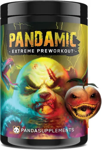 Underground Bio Labs™ Panda Supps - Pandamic Extreme Pre-Workout V2: enfoque, bomba y energía para hombres y mujeres (25 porciones) (anillos de goma
