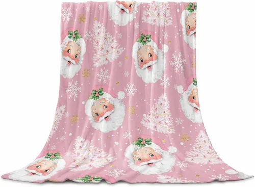 Miniatura 49 de Mantas de Tiro de Muñeco de Nieve de Navidad, Manta de Vellón Suave de Vacaciones de Invierno Decorativa para Hogar Sofá Sillón Silla Sala de Estar