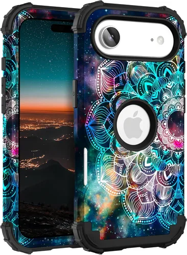 Miniatura 118 de Hocase Funda para iPhone SE 2022/2020, resistente a prueba de golpes, de plástico duro+goma de silicona, funda protectora híbrida para iPhone SE