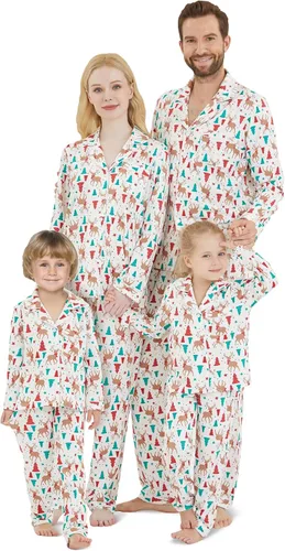 DAUGHTER QUEEN Pijamas de Navidad para la familia, niños de 6 a 15 años, tallas de adultos S-XXL