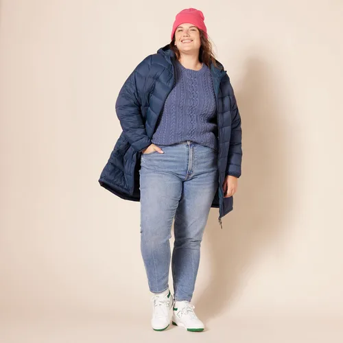 Miniatura 8 de Tienda Essentials - Chaleco para mujer, ligero, impermeable y fácil de guardar