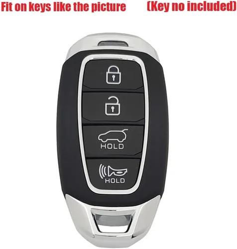 Miniatura 2 de Funda protectora de TPU suave de 360 grados para Hyundai Palisade Elantra Kona Azera Santa Grandeur IG Key Fob