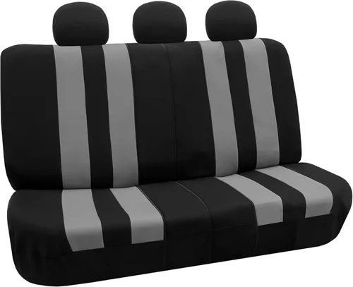 Miniatura 30 de FH Group - Juego completo de fundas para asientos de auto con rayas llamativas, ajuste universal para asientos delanteros de respaldo bajo, Verde