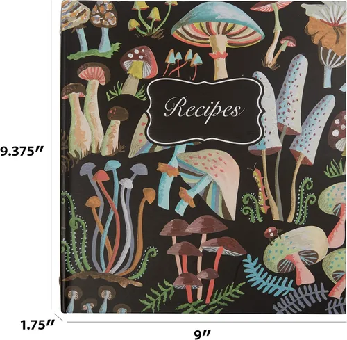 Miniatura 6 de C.R. Gibson Carpeta de recetas – Carpeta de 3 anillos para recetas, divisores con pestañas, insertos de páginas de bolsillo y tarjetas de recetas, 9