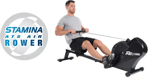 Miniatura 2 de Stamina ATS Máquina de remo de aire con aplicación de entrenamiento inteligente, máquina de remo plegable con resistencia dinámica al aire