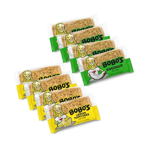 Miniatura 11 de Barras de avena naturales Bobos, libres de gluten, 3 onzas, paquete de 12