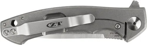 Miniatura 4 de Zero Tolerance (0450); con hoja de acero inoxidable S35VN recubierta con DLC de 3.25 pulgadas, básculas de fibra de carbono totalmente negra y mango
