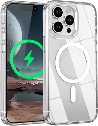 Miniatura 14 de Funda magnética para iPhone 12 Pro Max, compatible con MagSafe, [protección contra caídas de grado militar] TPU suave y transparente para iPhone 12