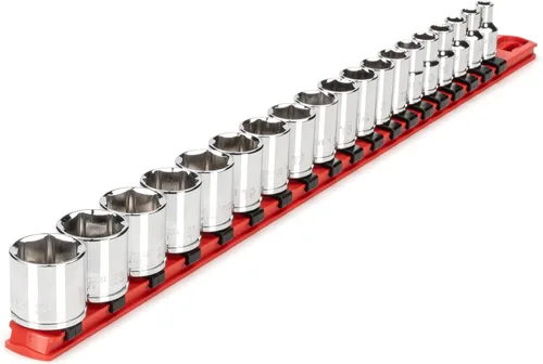TEKTON juego de llaves de tubo de 3/8 de pulgada de cuadro, de 6 puntas, 21 piezas (5/16-3/4 de pulgada) SHD91201