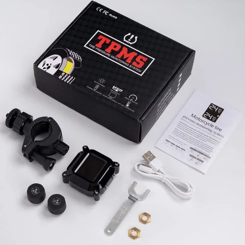 Miniatura 8 de Sistema de monitoreo inalámbrico de presión de neumáticos TPMS para motocicleta, IP67 impermeable a prueba de polvo inalámbrico TPMS para USB