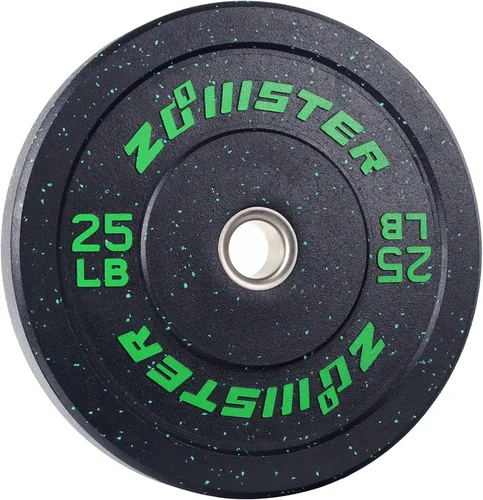 Miniatura 5 de Placa de Parachoques Olímpica Placa de Peso con Alto Rebote Placa de Peso con Inserción de Acero para Entrenamiento de Fuerza y Levantamiento