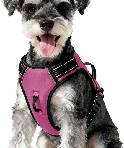 Miniatura 54 de Arnés para perro sin tirones, chaleco reflectante ajustable y acolchado para mascotas con asa de fácil control, fácil de llevar con nudo elegante
