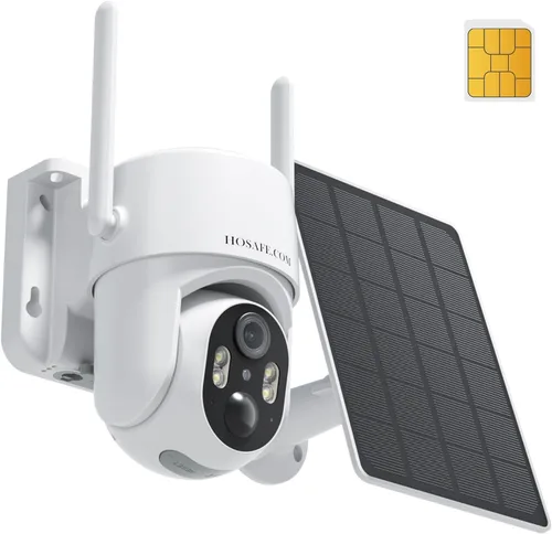 Miniatura 9 de Cámaras de seguridad solares inalámbricas para exteriores, cámaras remotas PTZ de 360° para seguridad del hogar alimentadas por energía solar