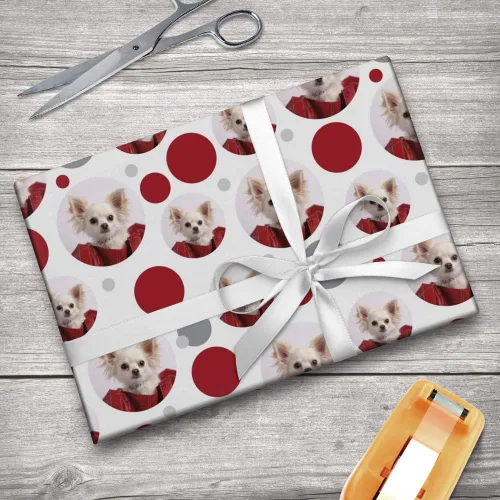Miniatura 5 de GRAPHICS & MORE Chihuahua Puppy Dog in Bag - Rollo de papel de regalo