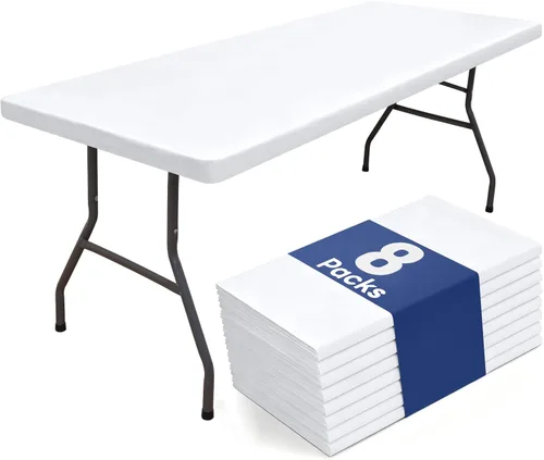Miniatura 53 de homing Mantel cuadrado ajustable de poliéster impermeable, protector de mesa lavable para picnic, campamento, al aire libre (negro, 34 x 34 pulgadas)