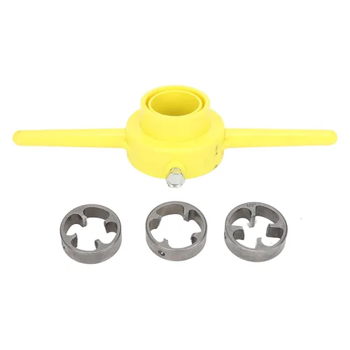 Miniatura 9 de Enhebrador de tubos, fabricante de herramientas de hilo de PVC, tubo de plástico, troquelado redondo NPT, rosca de fontanería de 1/2 pulgada 3/4
