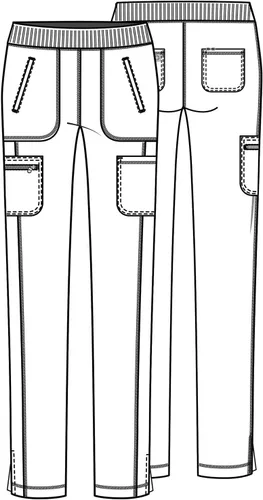 Miniatura 7 de Cherokee Infinity - Pantalón quirúrgico para mujer de cintura media, pierna cónica, con tecnología de absorción de humedad y tela elástica 360 CK065A