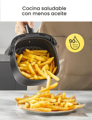 Miniatura 2 de COMFEE' Compacta Freidora de Aire de 2.1 Cuartos con 12 Opciones de Menú, Temporizador Ajustable y Control de Temperatura de 82-204 Grados C, Cesta