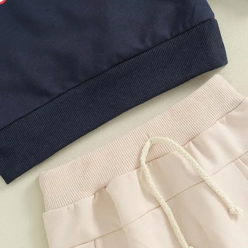 Miniatura 6 de Ropa de Halloween para bebé, sudadera de manga larga con diseño de calabaza, conjunto de pantalones de fiesta de Halloween para otoño e invierno