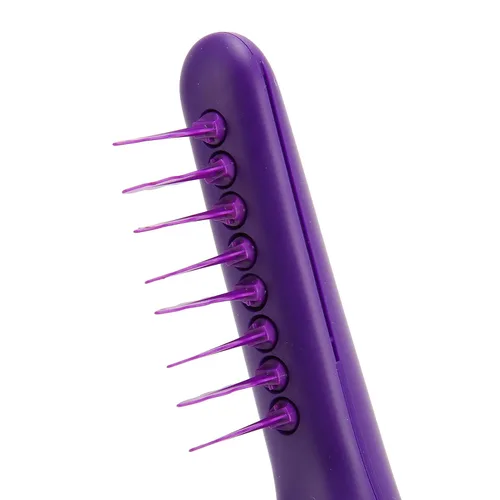 Miniatura 9 de ZJchao Cepillo desenredante eléctrico, para cabello rizado, grueso, lacio, uso húmedo y seco, alta concentración de iones negativos, función