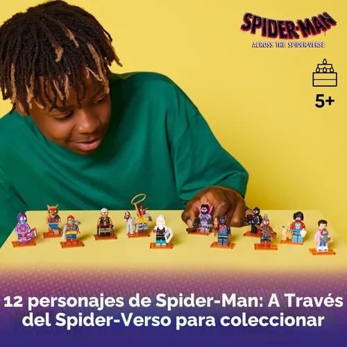 Miniatura 2 de LEGO Minifigures Spider-Man: Across The Spider-Verse Paquete de 6 - Juguetes de Spider-Man para Niños y Niñas, Edades 5+ - Figuras de Acción