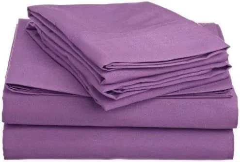 Miniatura 7 de Elegance Linen Juego de funda de edredón de 3 piezas de calidad egipcia de 1800 hilos, resistente a las arrugas, ultra suave, lujoso, sólido, Blanco