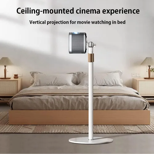 Miniatura 7 de HVAYING Pico - Soporte para proyector con base de metal estable, extensión flexible y ajuste de ángulo, gestión de cables, interfaz de 1/4