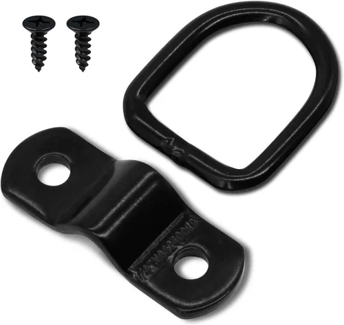 Miniatura 5 de 12 anclajes de amarre de anillo en D de 1/4 de pulgada, anillos de anclaje de remolque resistentes de 2400 libras para remolque, camión, cama