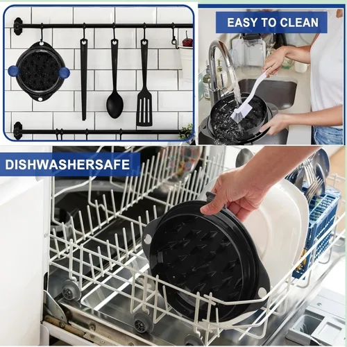 Miniatura 5 de Twist Pro - Trituradora de carne grande para pechuga de pollo, cerdo desmenuzado, carne de res con picos de acero inoxidable mejorados, diseño