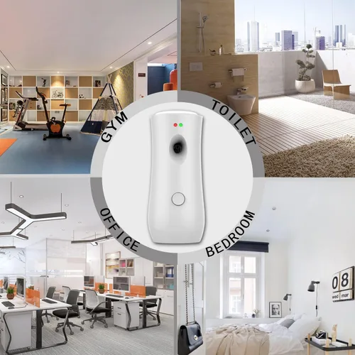 Miniatura 6 de Dispensador automático de ambientador, dispensador de ambientador montado en la pared/de pie, la máquina de fragancia en aerosol es adecuada