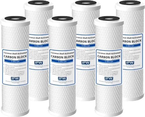 Miniatura 9 de IPW Industries Inc. Paquete de 4 filtros de agua Flow-Pur 8 (WCBCS-975-RV) Filtro de carbón activado para purificador de agua para sistema