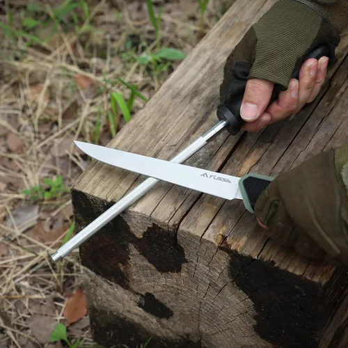 Miniatura 5 de Flissa Kit de aderezo de campo de caza, juego de 10 cuchillos de caza con cuchillo de desollado, kit de procesamiento de juego de carnicero