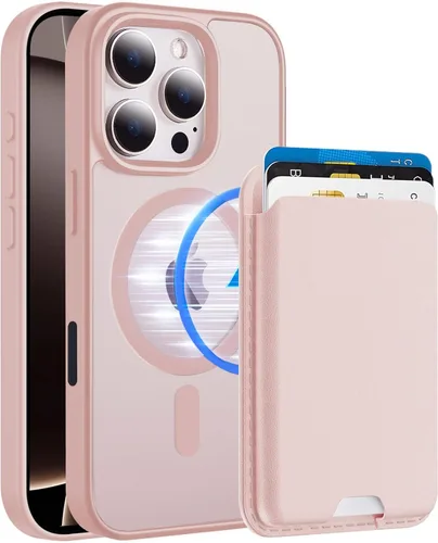 Miniatura 49 de Funda magnética para iPhone 12 Pro Max, cartera magnética desmontable con soporte para tarjetas, [compatible con MagSafe] grado militar, a prueba