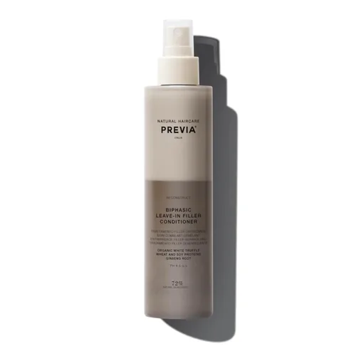 Miniatura 9 de PREVIA Acondicionador hidratante sin enjuague con extracto de trufa blanca - Tratamiento desenredante bifásico reconstructivo para cabello dañado