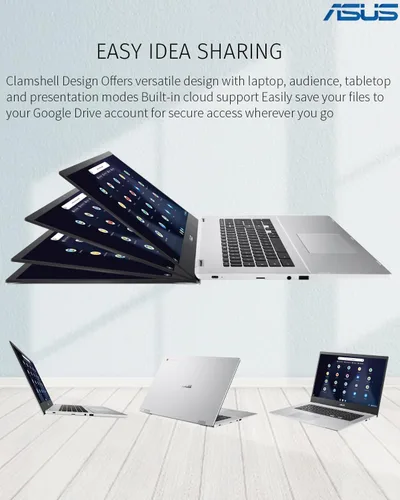 Miniatura 9 de ASUS -Chromebook Laptop-Google Chrome - 8Core MediaTek Kompanio Pantalla FHD de 520-14 pulgadas - 4 GB de RAM - Almacenamiento de 192 GB - USB C