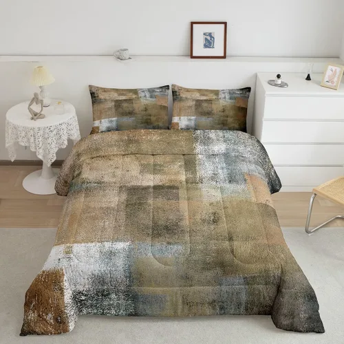 Miniatura 14 de Erosebridal Juego de ropa de cama turquesa tamaño individual para niños y niños, color verde azulado y gris degradado para niñas y adultos, relleno