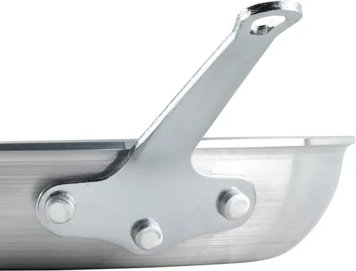 Miniatura 4 de Winco Sartén/sartén de aluminio de grado comercial, acabado satinado, 8 pulgadas