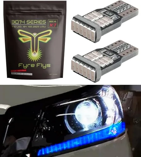 Bombillas LED de luz diurna DRL para Honda Accord 2013-2015 Super brillantes, libres de errores de Canbus, serie 3014 (Azul), X7-3014-18-CN-HA