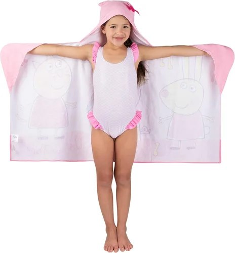 Miniatura 2 de My Little Pony Toalla Envolvente con Capucha de Rizo de Algodón Suave para Baño/Piscina/Playa, 24 x 50 pulgadas, Por Franco Kids