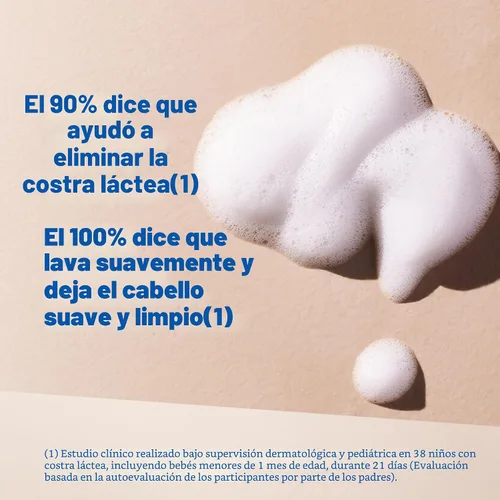 Miniatura 3 de Mustela Champú en Espuma para Costra Láctea para Recién Nacidos - Champú para Bebés con Polifenoles de Aguacate de Origen Natural - Sin Lágrimas